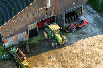 Traktor von oben