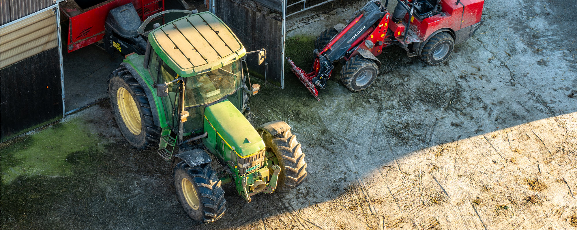 Traktor von oben