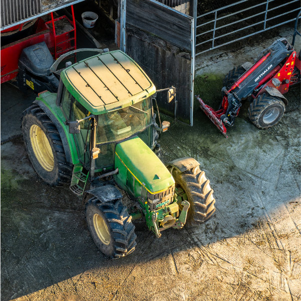 Traktor von oben